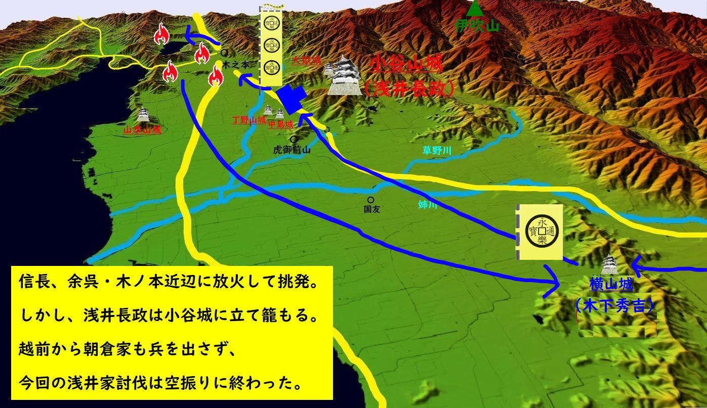 元亀2年（1571）8月の浅井家討伐戦