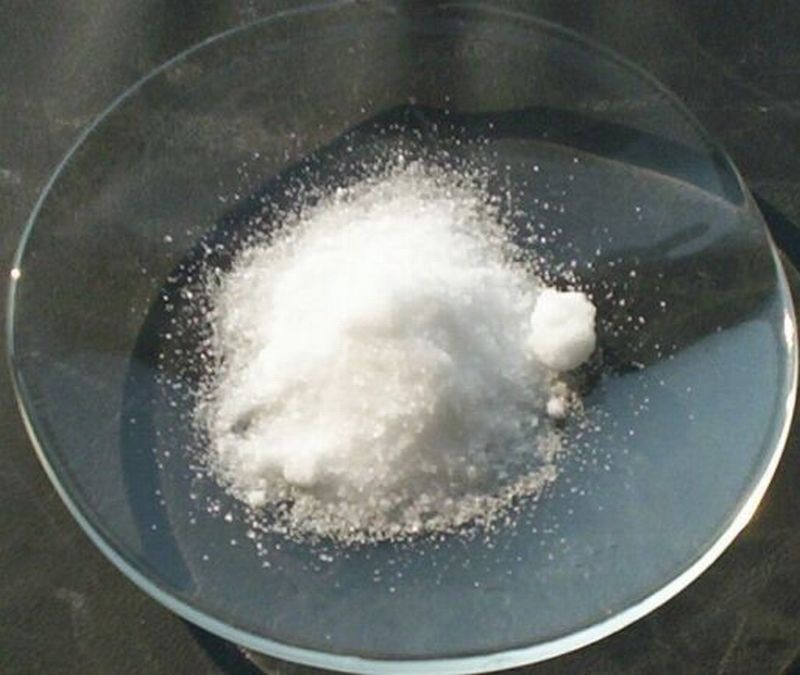 硫酸カリウムの結晶