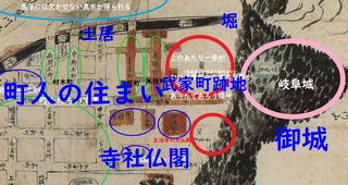 古地図の見方　岐阜城の古地図を徹底解説